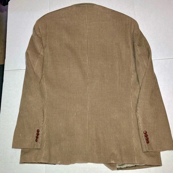 Lauren Ralph Lauren Blazer Size 44L Brown Corduroy 100% Cotton Jacket - Picture 7 of 11